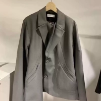 Kiko kostadinov nimalist stand cut double collar kobe suit