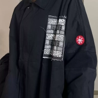 CAV EMPT retro patch fringe jacket