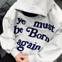 Arnodefrance ye must be born again towel embroidery hoodie