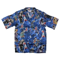 MARTINE ROSE 21SS Dongying geisha print style Hawaiian shirt