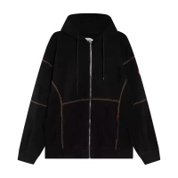 CAVEMPT Vintage Hooded Cardigan Zipper Sweatshirt