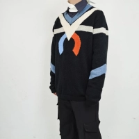 Kiko kostadinov V-neck OS pullover sweater