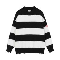 CAVEMPT Panda Stripe Hole Sweater