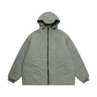 Cav Empt retro thick warm all-match solid color hooded jacket