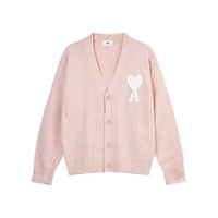 AMI PARIS Off White Ami De Coeur Cardigan