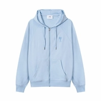 Ami Alexandre Mattiussi Logo Zip Hoodie