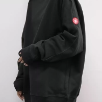 LIFE CAVEMPT loose patch drop shoulder sweatshirt