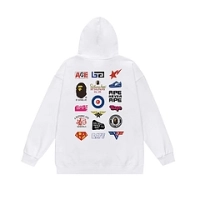 Bape Multi Logo Full Zip Hoodie