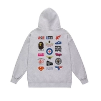 Bape Multi Logo Full Zip Hoodie