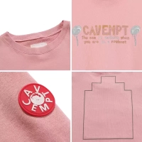 LIFE CAVEMPT embroidery CE round neck pullover shirt