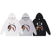 BAPE Embroidery Front Shark Full Zip Hoodie