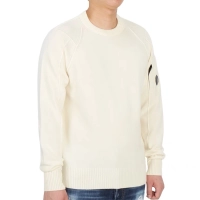 C.P. COMPANY Logo-plaque Crew-neck Jumper