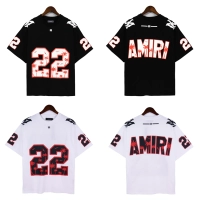 Amiri Oversized 22 Football T-shirt in Cotton