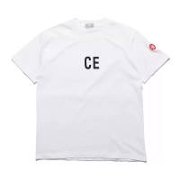 LIFE CAVEMPT simple letter CE printed short-sleeved shirt