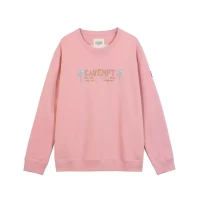 LIFE CAVEMPT embroidery CE round neck pullover shirt