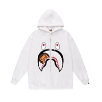 BAPE Embroidery Front Shark Full Zip Hoodie