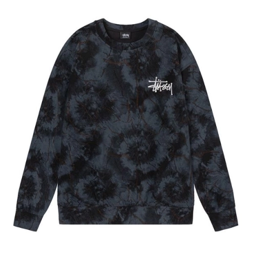 STUSSY crew neck hoodie skull alphabet pattern