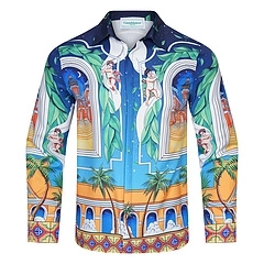 Casablanca Graphic-print silk shirt