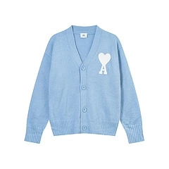 AMI PARIS Off White Ami De Coeur Cardigan