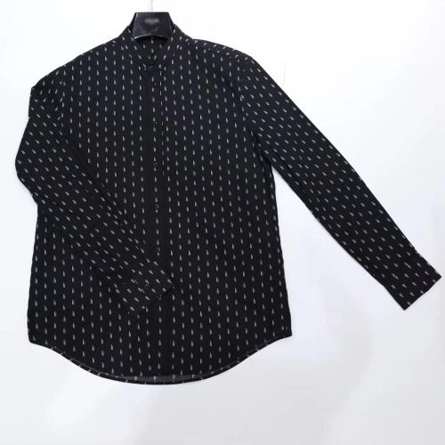 Collarless Long Sleeve Shirt