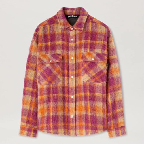 Brushed Wool Check Oveshirt