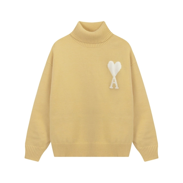 Ami Paris Cloudy Wool Ami De Coeur Sweater