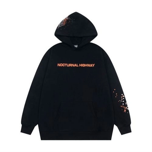 SP5DER Nocturnal Highway Cotton Hoodie