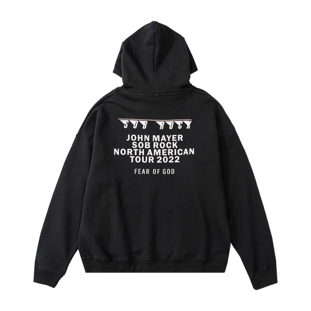 Fear of God Sob Rock Hoodie Collaborative Limited Print Fleece Hoodie