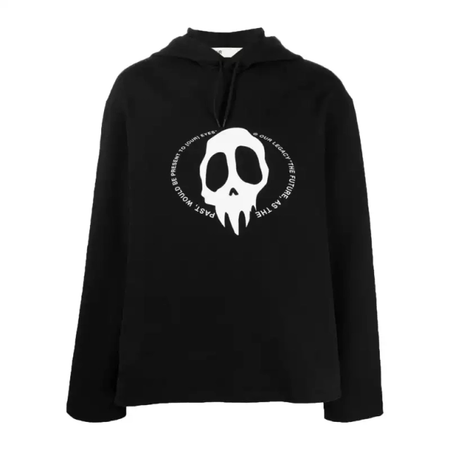 Our Legacy 22ss Heavy Skull Print Hoodie