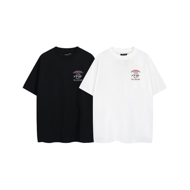 Far archive Back Logo Letter Print Short Sleeve T-shirt