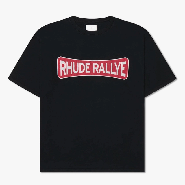 RHUDE Championship Letters Logo Slogan T-Shirt