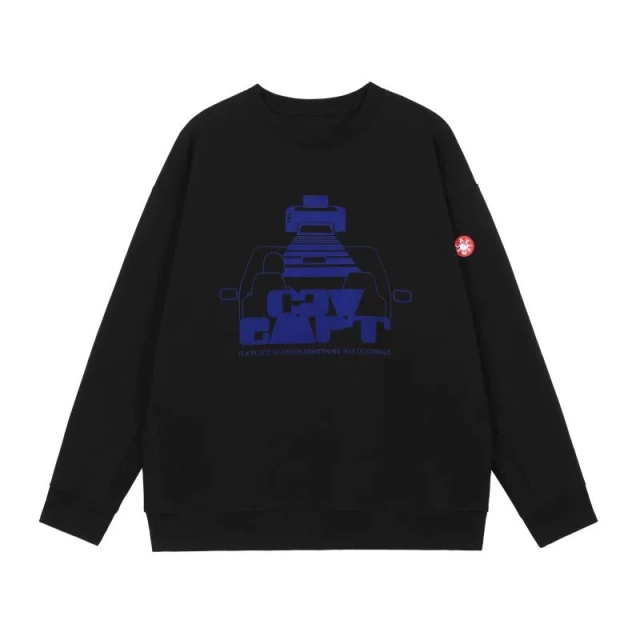 Cav Empt flocking print CE sweater