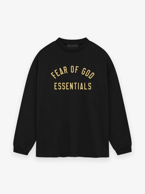 Fear of God Essentials Letter Print Long Sleeve T-shirt