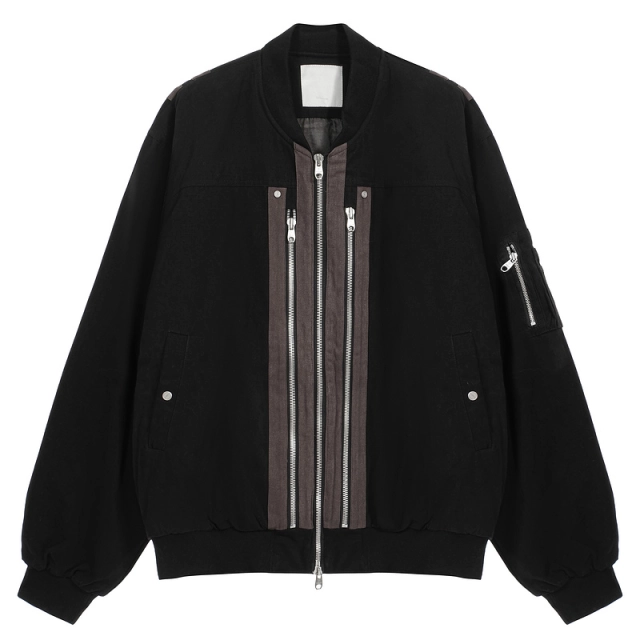 Undermycar Deconstructed Multi-Zip Flight Jacket