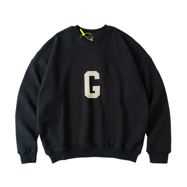 Fear of God 7th Season Flocked Print Crewneck Sweatshirt