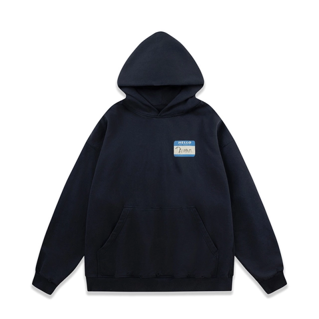 Vetements HELLO Handwritten Print Hoodie