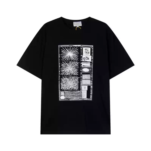 CAVEMPT 2024 Antenna Snowflake Print Short Sleeve