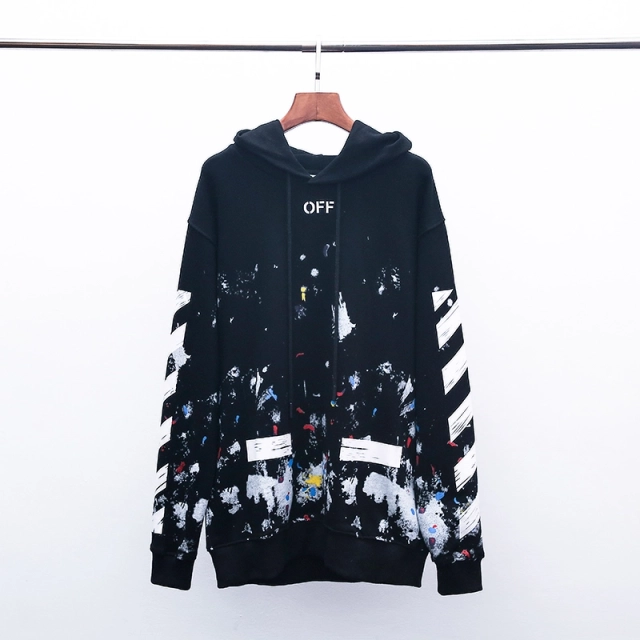 Off-White Firework Arrows Galaxy Hoodies