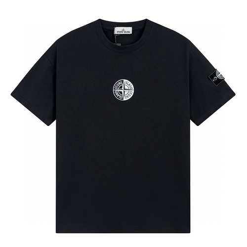 Stone Island Junior Compass-motif cotton T-shirt