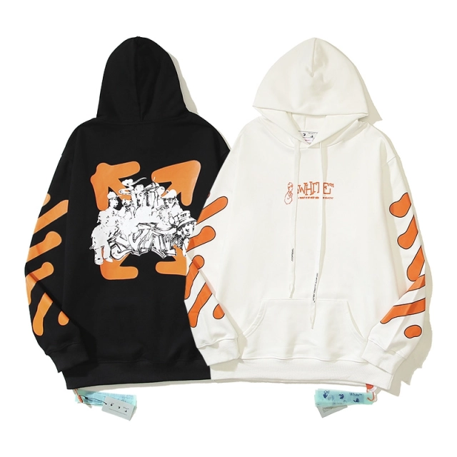 Off White Hoodie Orange