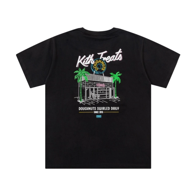 KITH Donut II Tee Store Limited Foam Print Loose Short Sleeve