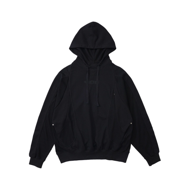 Undermycar Embroidered Letter Hoodie