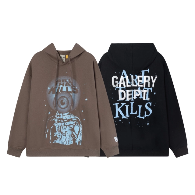 Gallery Dept Alien Print Hooded Pullover