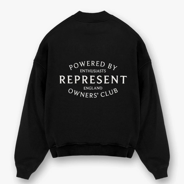 REPRESENT Letter Slogan Logo Print Crewneck Sweatshirt