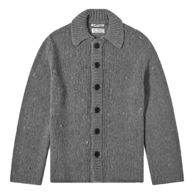 OUR LEGACY 21FW Grey Wool Blend Pilling Cardigan