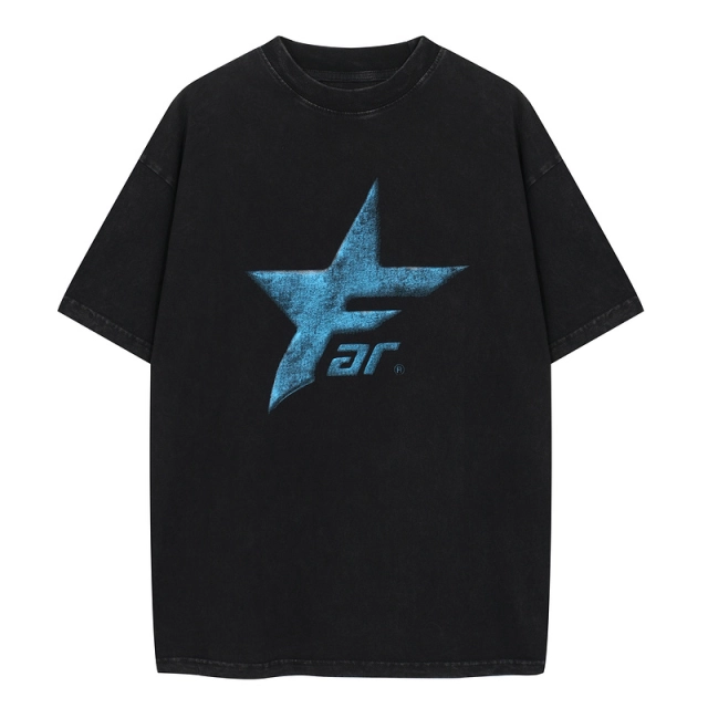 Far archive Washed Print Short Sleeve T-shirt