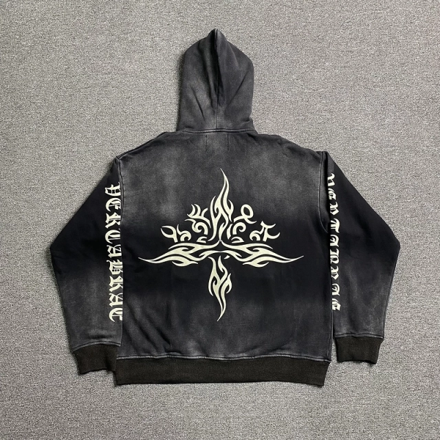 VERTABRAE Tattoo Zip Up Hoodie