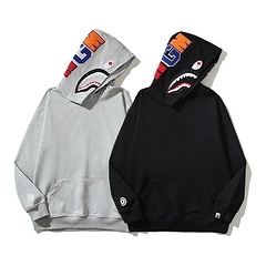 A Bathing Ape Shark Pullover Hoody Black