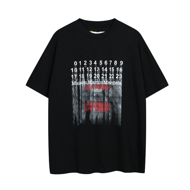 MM6 Maison Margiela Fluid Logo Print Short Sleeve T-shirt