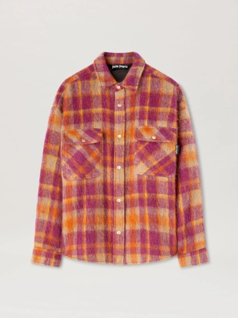 Brushed Wool Check Oveshirt